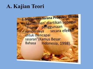A. Kajian Teori
 