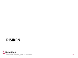 RISIKEN


INNOVATION NETWORK _ WEB2.0 _ 18.11.2010   55
 