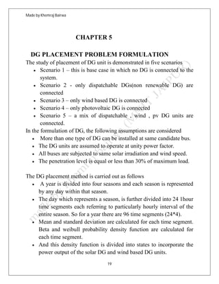 seminar report on optimal placement and optimal sizing of DG | PDF