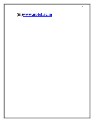 20
(iii)www.nptel.ac.in
 
