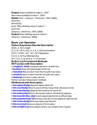 Seminar report on python 3 course | DOCX