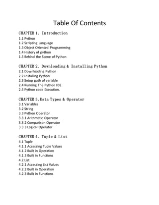 Seminar report on python 3 course | DOCX
