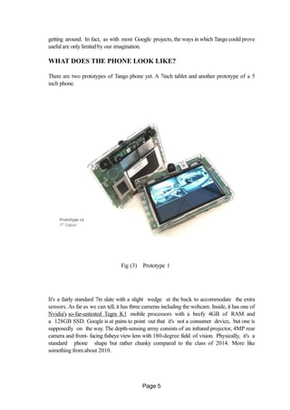 google tango technology Seminar report | PDF