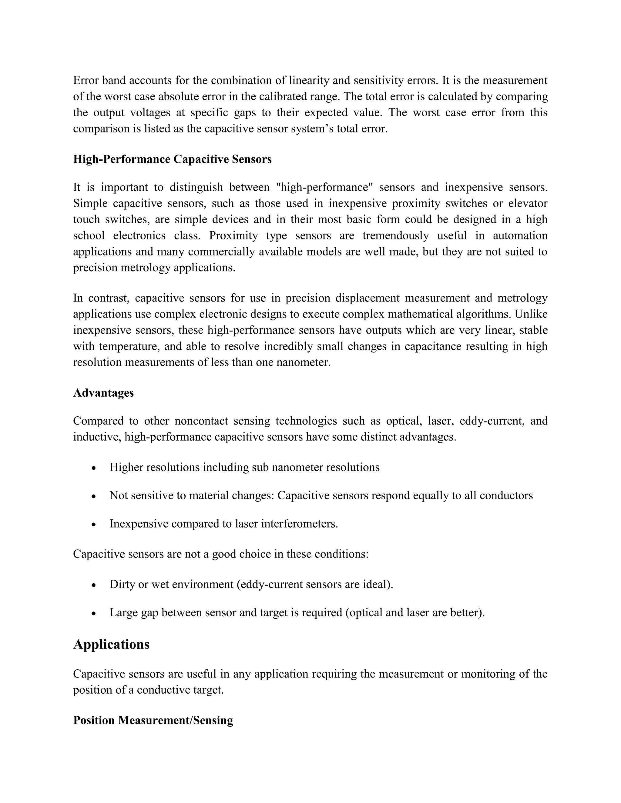 Seminar Report - Capacitive Sensors | DOCX