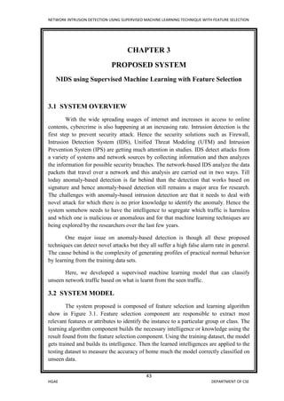 Seminar Report | Network Intrusion Detection using Supervised Machine ...
