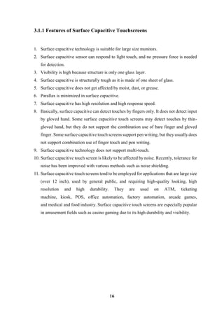 Touchscreen technology report | PDF