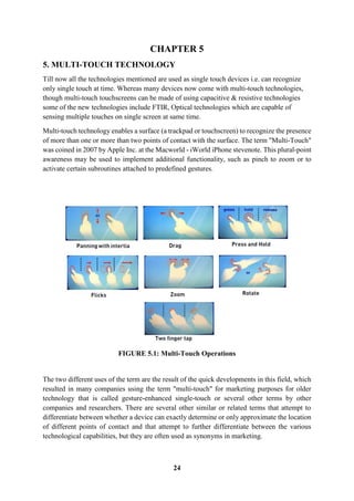 Touchscreen technology report | PDF
