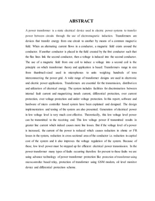 Sample Electrical Engineering Abstract Seminar report main page 1 | DOCX