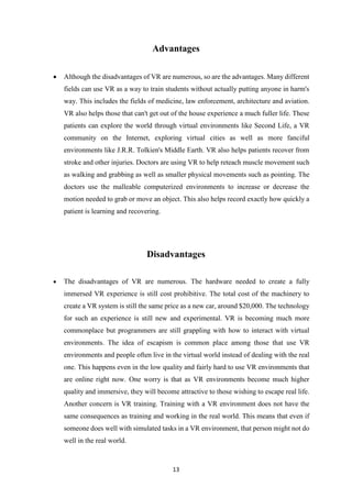 Seminar report on augmented and virtual reality | PDF