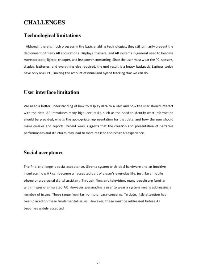 Seminar report on augmented and virtual reality