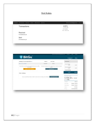 12 | P a g e
Web Wallets
 