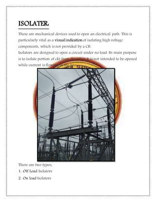 Isolate Part Seminar Report on 220 KV Grid Sub Station on Bundi | DOCX