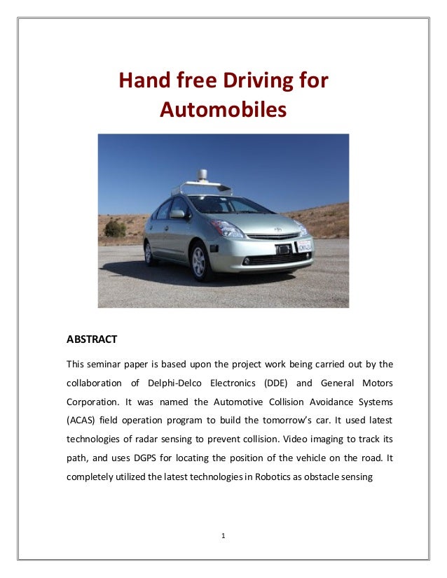 hand free driving