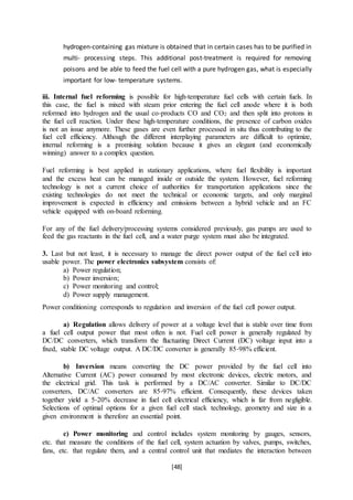 Seminar report on hydrogen fuel cell | DOCX