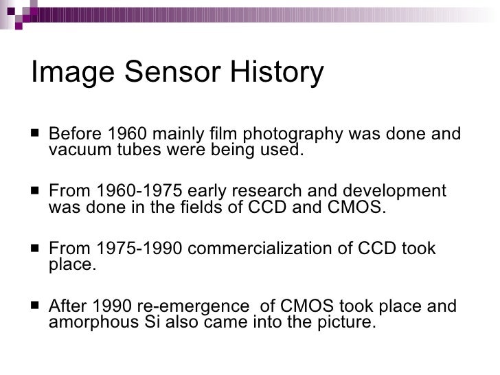 Report On Image Sensors