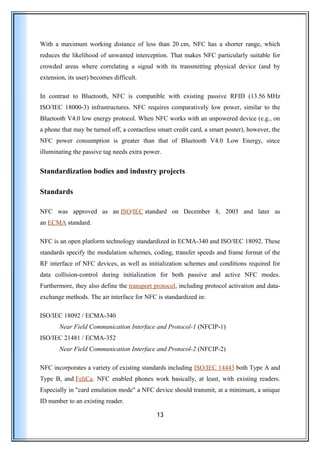 Near Field Communication (NFC) technology | DOC