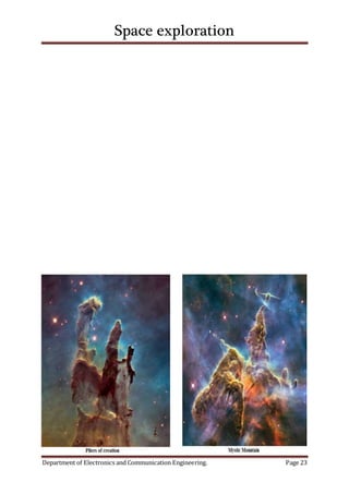 Space exploration
Department of Electronics and Communication Engineering. Page 23
 