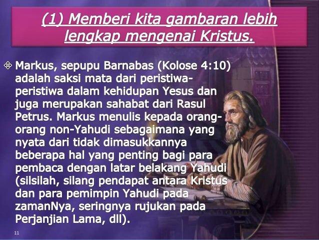 Seminar rohani diskusi alkitab mengapa allah memberi 4 injil