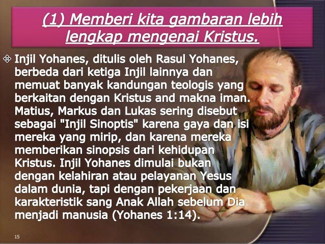 Seminar rohani diskusi alkitab mengapa allah memberi 4 injil