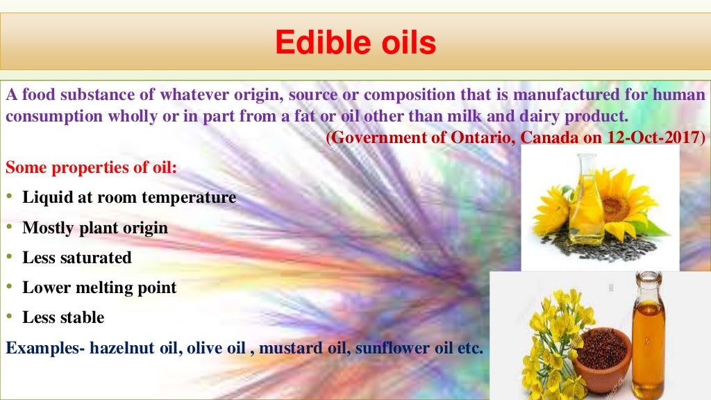 Edible oil adulterations