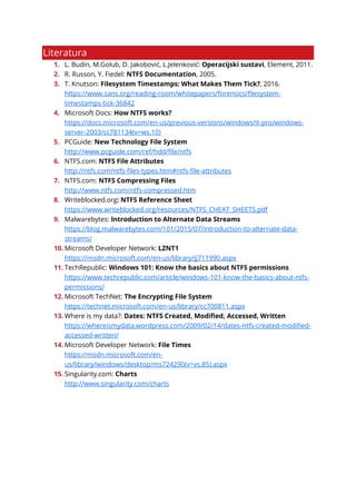 NTFS - seminarski rad (2018) | PDF