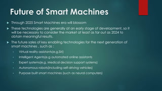 Seminar smart machine | PPTX