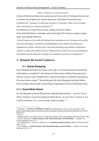 Social Commerce - Grundlagen, Implementierung & Messbarkeit