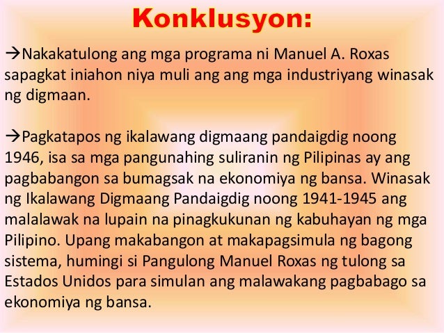 Kalagayang Pang-ekonomiya Ng Pilipinas Sa Panahon Ng Hapones