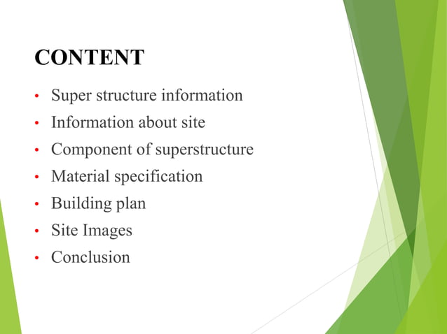 Superstructure | PPTX | Civil Engineering Industry | Industries