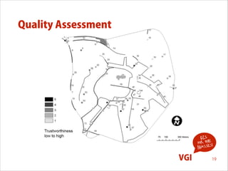 Quality Assessment

GIS
for the !
s
masse

VGI

19

 