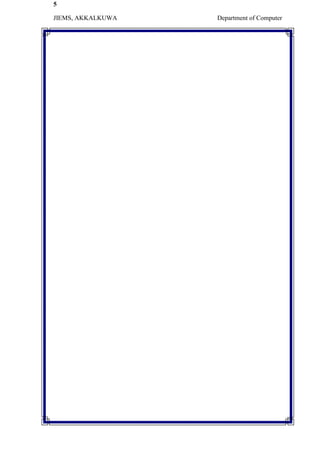 5
JIEMS, AKKALKUWA Department of Computer
 