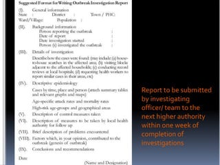Report to be submitted
by investigating
officer/ team to the
next higher authority
within one week of
completion of
investigations

 