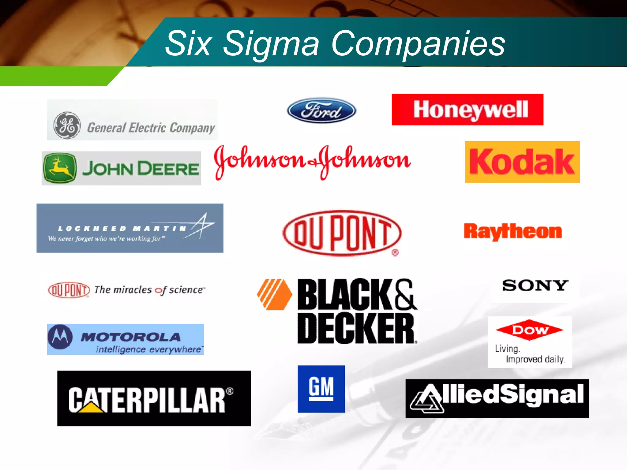 Six Sigma Companies 
 