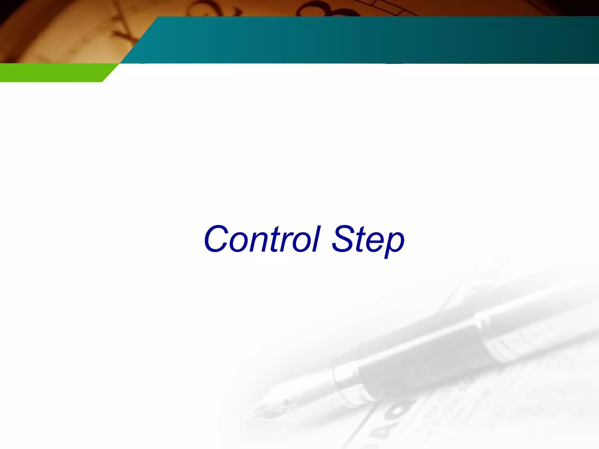 Control Step 
 