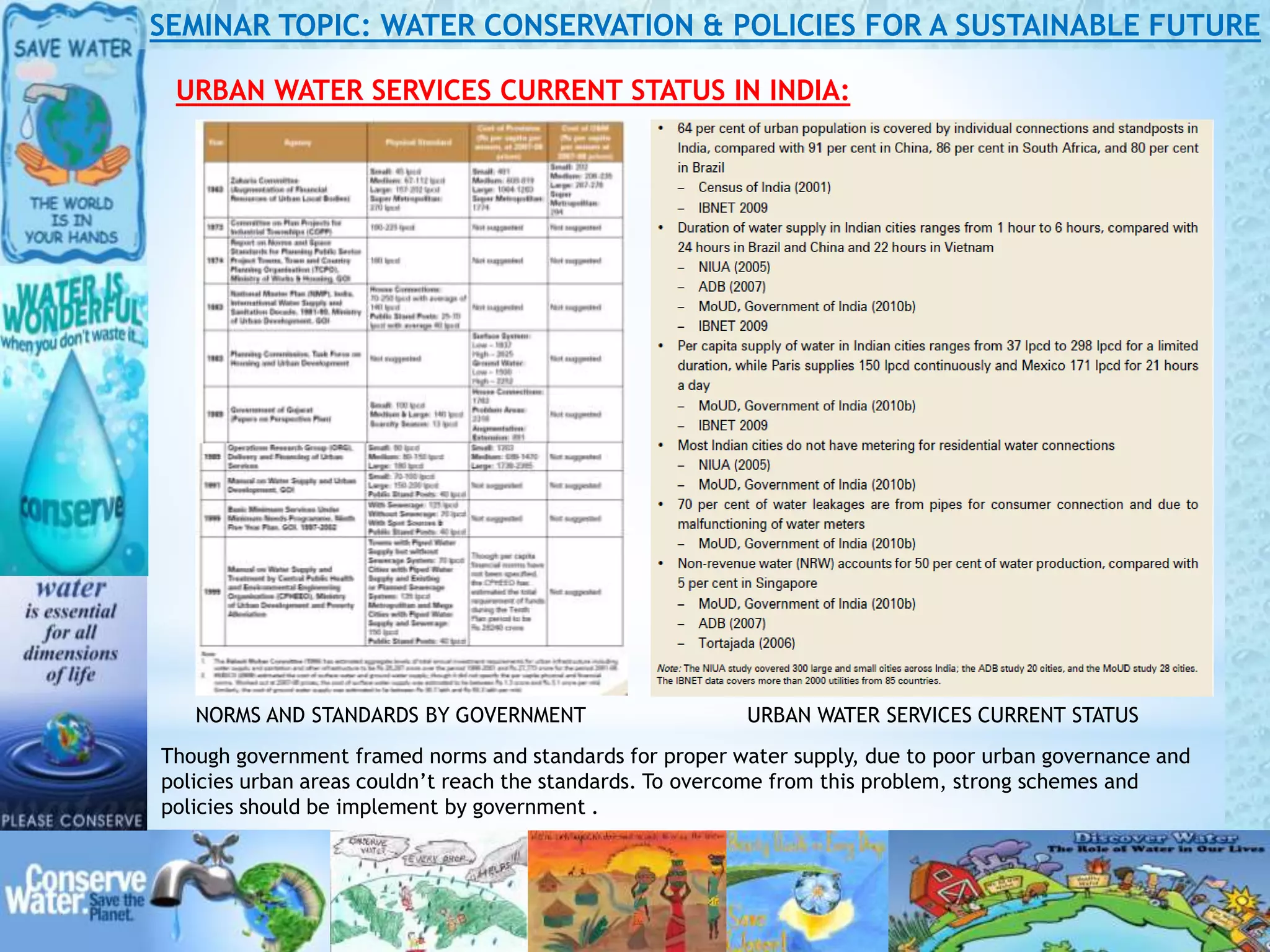 water conservation and policies for sustainable future | PPTX