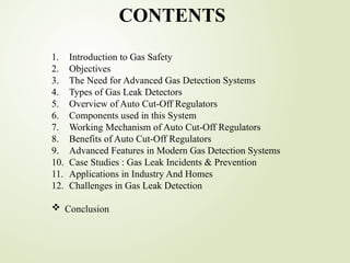 Advanced gas leakage detection safety with auto cut off regulator.pptx