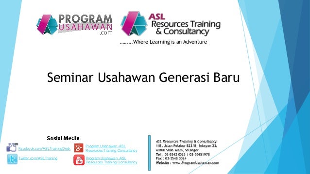 Seminar Usahawan Generasi Baru  ProgramUsahawan.com