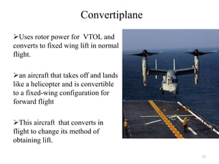 VTOL ( VERTICAL TAKE OFF AND LANDING) | PPTX