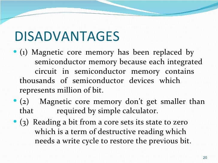 presentation on ferrite core memory