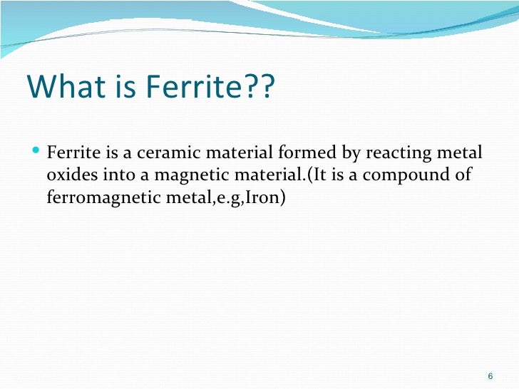 presentation on ferrite core memory
