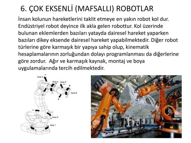 Endüstriyel Robotlar: Türleri, Kullanım Alanları ve Temel Özellikleri - Slayt 12
