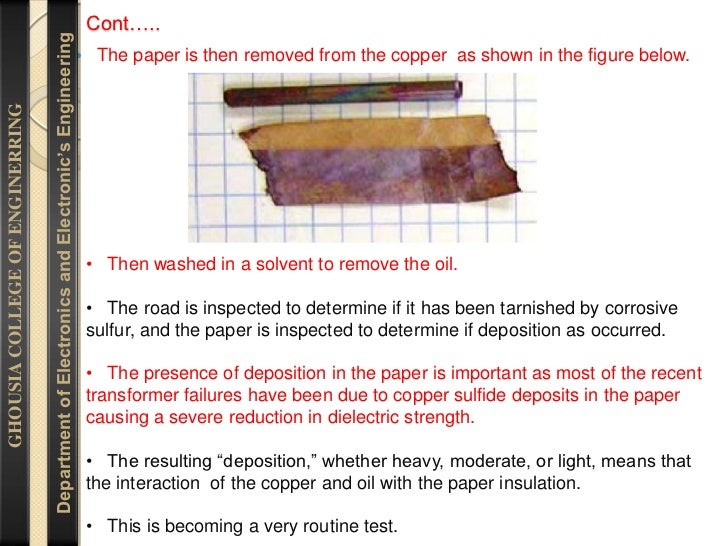 TRANSFORMER OIL TESTING FOR CORROSIVE SULFUR BY SHIVAKUMAR