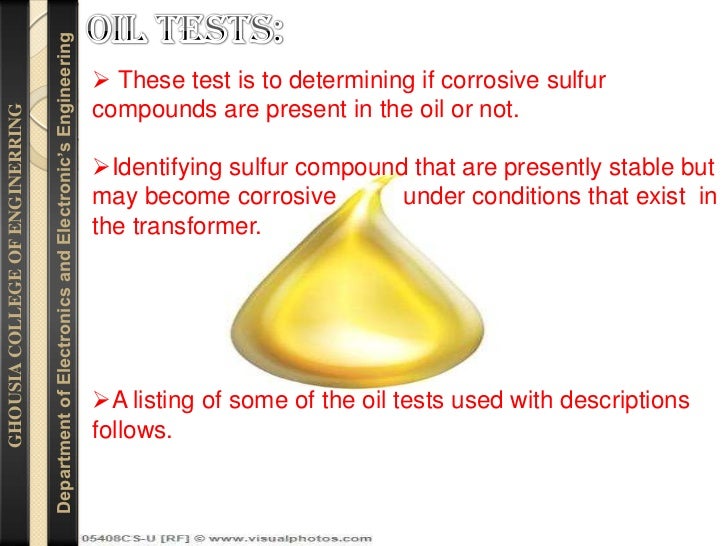 TRANSFORMER OIL TESTING FOR CORROSIVE SULFUR BY SHIVAKUMAR