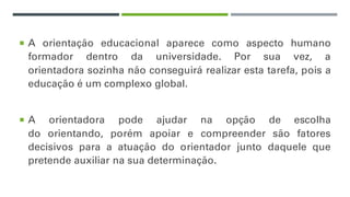 A atividade da orientadora e o papel do orientando | PDF