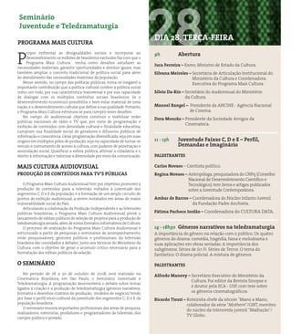 Seminário Juventude e Teledramaturgia