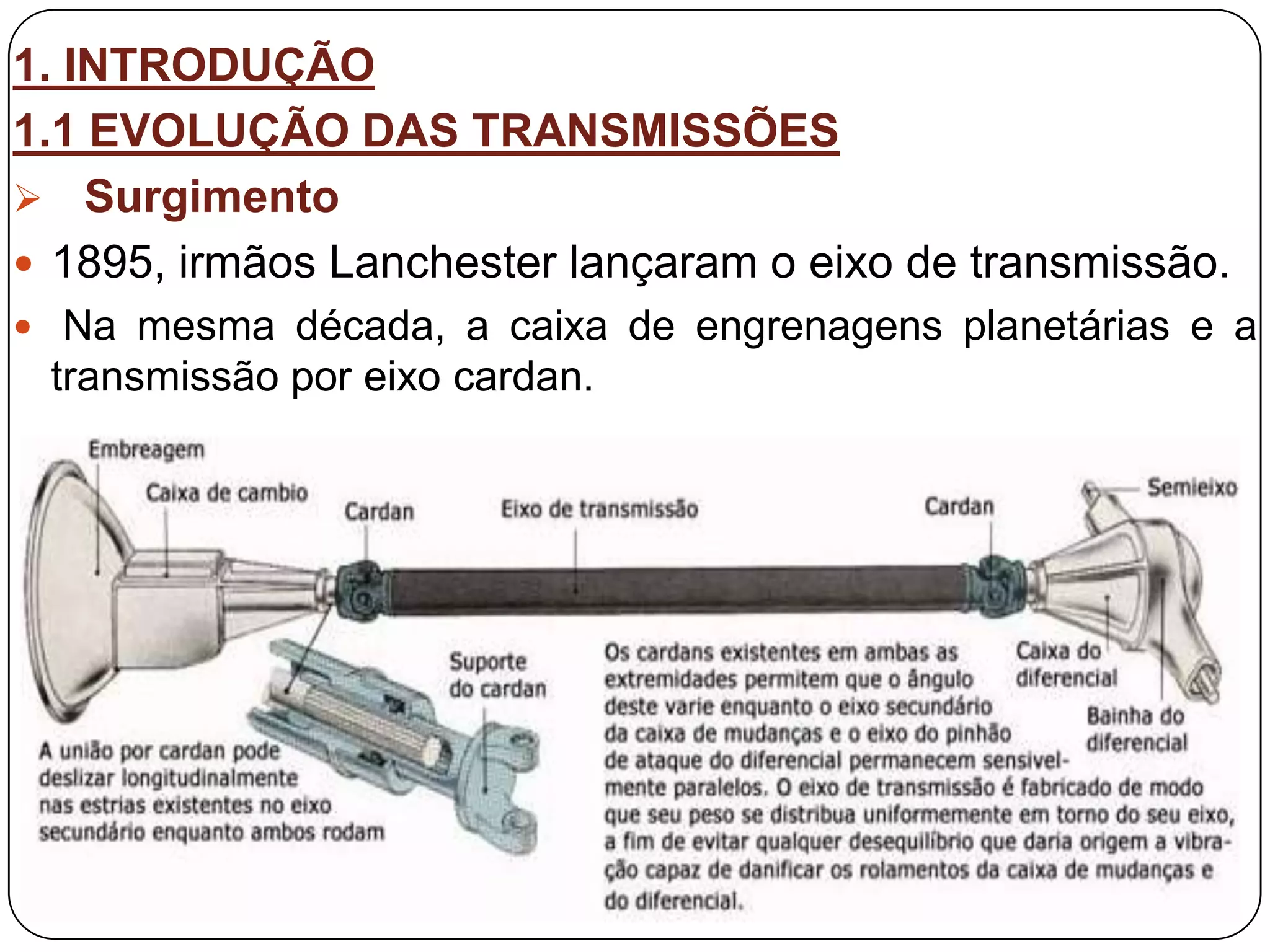 Sistema de Transmissão | PPTX