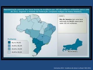 Estimativa 2012 : Incidência de câncer no Brasil. INCA 2011
 