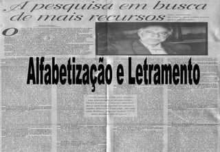 Alfabetização e Letramento 