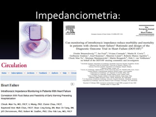 Impedanciometria:
 