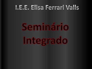 Seminário interdisciplnar I.E.E. Elisa Ferari Valls 11D